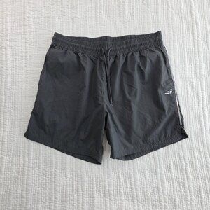 BCG Nylon Running Shorts Mens XL Gray Elastic Waist Drawstring Lightweight